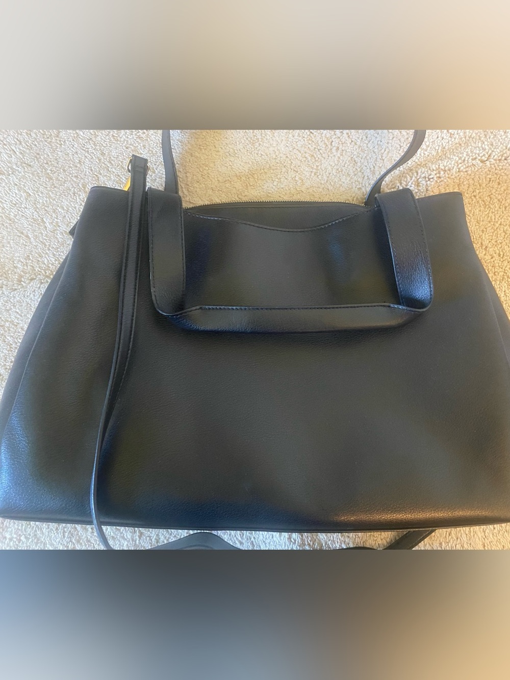 a new day Black Structured Shoulder Tote